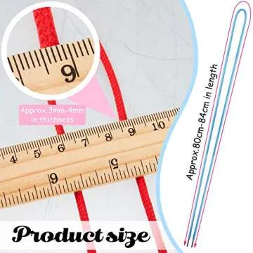 Chuangdi Colorful Threading Lace Beading Cord Creative Beading Laces for Weaving, Threading Projects...