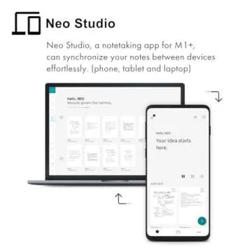 Neo Smartpen M1+ for Android, iPhone and Laptop | Digitize Handwriting | Digital Bluetooth Pen for Real Time Sync, Handwriting to Text Transcription, Export to e-Mail and Document (Black)