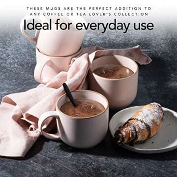 Maison Neuve Riverside 4-Piece Mug Set - Artisan Stoneware