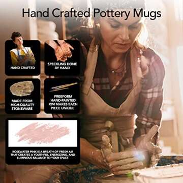 Maison Neuve Riverside 4-Piece Mug Set - Artisan Stoneware