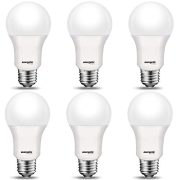 Energetic 75W LED Light Bulb, 1200 Lumens, 6-Pack