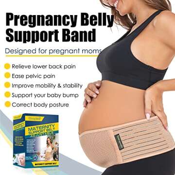 ChongErfei Maternity Belt Back Support Abdominal Binder Pain Relief