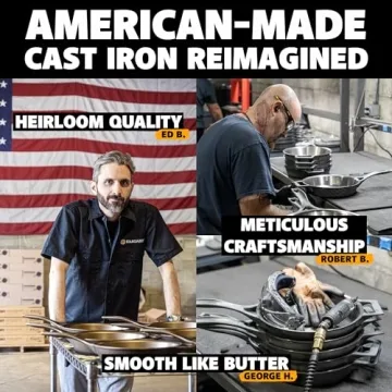 Stargazer Cast Iron Skillet - USA Made, Easy to Clean