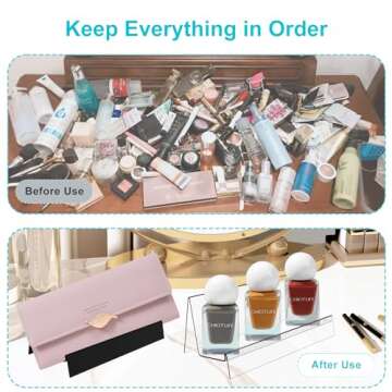 Boloyo Acrylic Display Stand for Purses & Jewelry - Set of 10