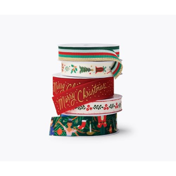 RIFLE PAPER CO. Holiday Ribbon - Perfect for Creative Gift Wrapping