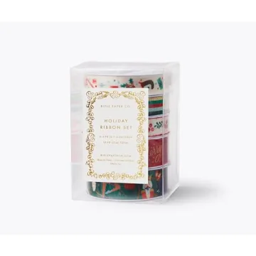 RIFLE PAPER CO. Holiday Ribbon - Perfect for Creative Gift Wrapping