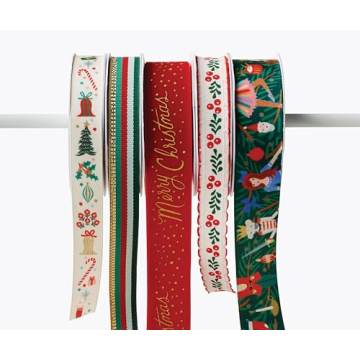 RIFLE PAPER CO. Holiday Ribbon - Perfect for Creative Gift Wrapping