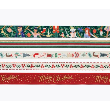 RIFLE PAPER CO. Holiday Ribbon - Perfect for Creative Gift Wrapping