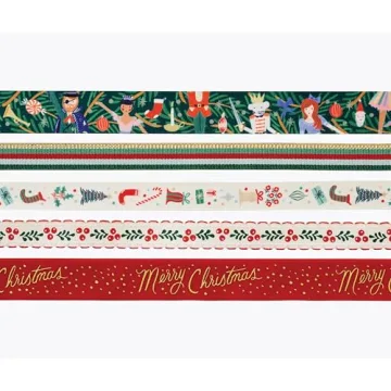 RIFLE PAPER CO. Holiday Ribbon - Perfect for Creative Gift Wrapping