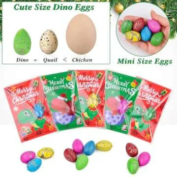ANPHILE Christmas Hatching Dinosaur Eggs, Christmas Goodie Bag Fillers in Bulk Christmas Party Suppl...