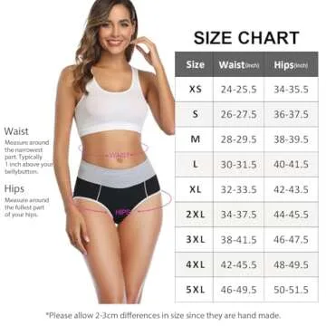 wrarpa Women’s High Waist Briefs Soft Cotton Underwear