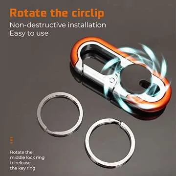 soputry Men’s Heavy Duty Car Key Chain for Everyone