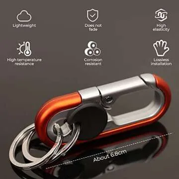soputry Men’s Heavy Duty Car Key Chain for Everyone