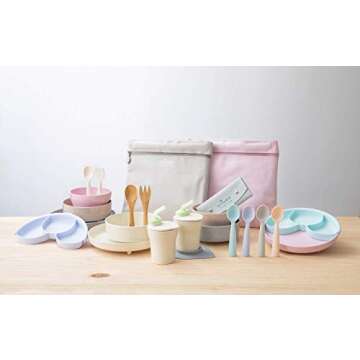 Miniware My First Cutlery Set with Training Spoon and Fork for Baby Toddler Kids – Promotes Self Feeding | Modern and Durable Design | Dishwasher Safe (Vanilla)