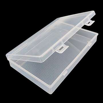 LJY 6-Piece Clear Plastic Organizer Storage Box Set