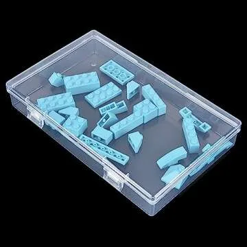 LJY 6-Piece Clear Plastic Organizer Storage Box Set