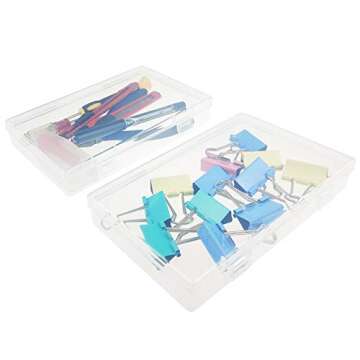 LJY 6-Piece Clear Plastic Organizer Storage Box Set