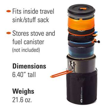 GSI Outdoors Pinnacle Dualist II Cook Set for Camps