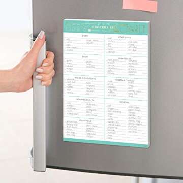 Elegant Grocery List Magnet Pad for Organized Shopping
