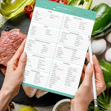Elegant Grocery List Magnet Pad for Organized Shopping