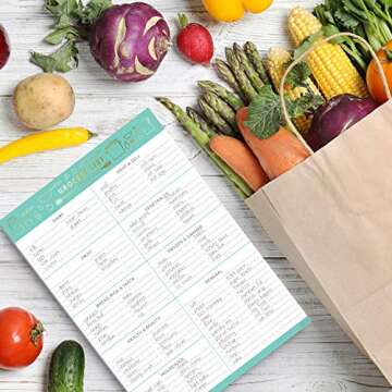 Elegant Grocery List Magnet Pad for Organized Shopping
