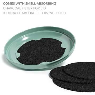 Barnyard Designs Kitchen Compost Bin - Odor-Free & Stylish