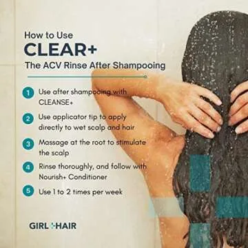 G+H CLEAR+ ACV Rinse for Healthy, Soft Hair and Scalp