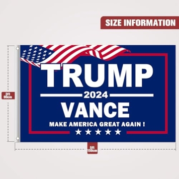 Trump Vance 2024 Heavy Duty Outdoor Flag - 3x5