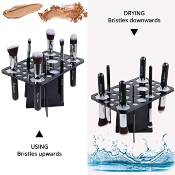 BEAKEY Makeup Brush Drying Rack for Fast, Organized Drying