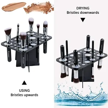 BEAKEY Makeup Brush Drying Rack for Fast, Organized Drying