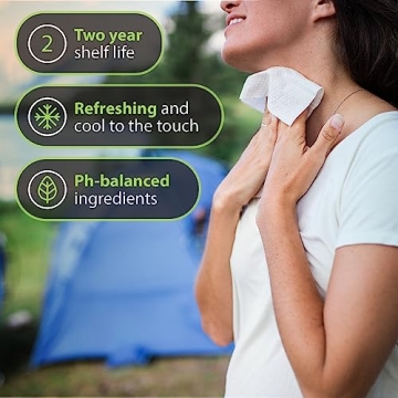 Alcala Body Wipes 100% Pure Bamboo Moisturizing 30 Pack