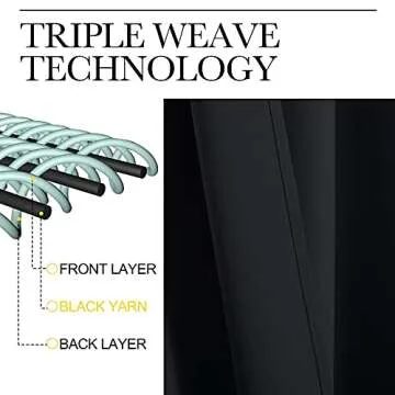 NICETOWN Halloween Black Blackout Curtains for Stylish Home