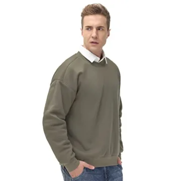 Comfortable Men's Fleece Crewneck Sweatshirt for Everyday Wear