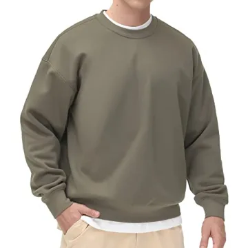 Comfortable Men's Fleece Crewneck Sweatshirt for Everyday Wear