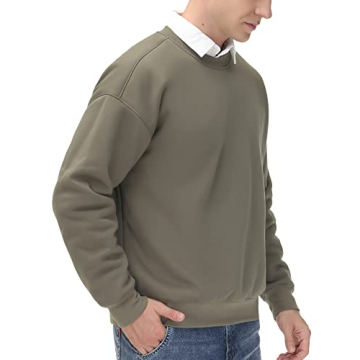 Comfortable Men's Fleece Crewneck Sweatshirt for Everyday Wear