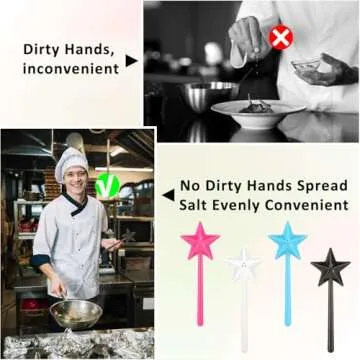 4 Pcs Enchanted Wand Salt Shakers - Magic in Cooking