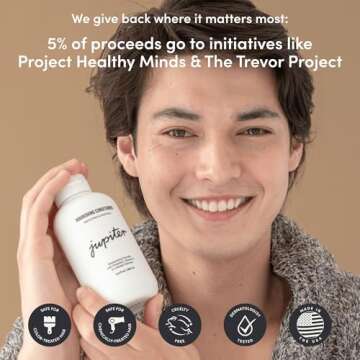 Jupiter, Physician-Formulated Scalp Balancing Conditioner for Dry, Itchy, Oily, Flaky Scalp, Sulfate-Free, Natural Fragrance, Vegan, Color-Safe, & Paraben-Free Conditioner for Women & Men