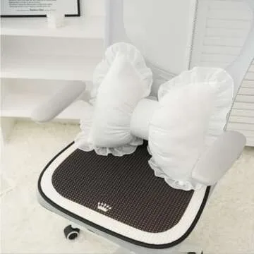 Danitar Bow Pillow Cute Bow Shaped Pillows Lumbar Pillow Home Decorative Bowknot Throw Pillow Cushio...