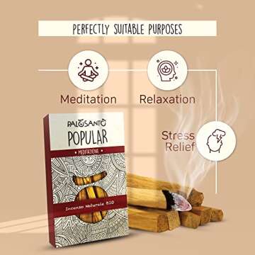 Calming Palo Santo Incense Sticks for Meditation