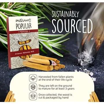 Calming Palo Santo Incense Sticks for Meditation