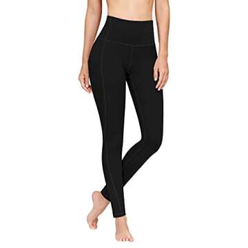 PHISOCKAT 2 Pack High Waist Yoga Pants with Pockets, Tummy Control Leggings, Workout 4 Way Stretch Y...