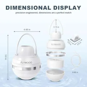 Water Filter for Tub Faucet - 8 Stages Bathtub Water Filter Reduces Contaminants for Softer, Smoothe...