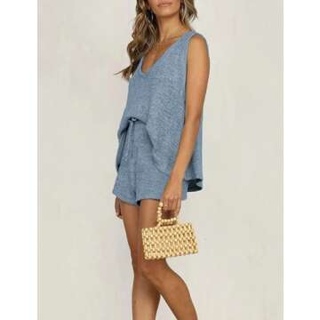 Faleave Women's Two Piece Outfit Knit Set - Stylish Comfort