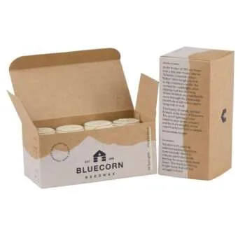 Bluecorn 100% Pure Beeswax Tealight Candles | Natural Beeswax Candles, Ivory White Tea Lights Candle...