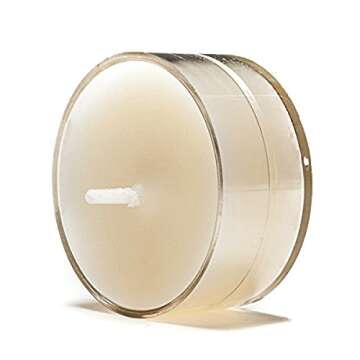 Bluecorn 100% Pure Beeswax Tealight Candles | Natural Beeswax Candles, Ivory White Tea Lights Candles | Long Burn (4-5 Hours) | Soy, Paraffin, & Fragrance Free, Bulk 24-Pack | Handmade in Colorado