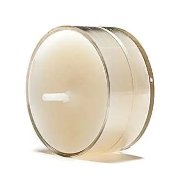 Bluecorn 100% Pure Beeswax Tealight Candles | Natural Beeswax Candles, Ivory White Tea Lights Candles | Long Burn (4-5 Hours) | Soy, Paraffin, & Fragrance Free, Bulk 24-Pack | Handmade in Colorado