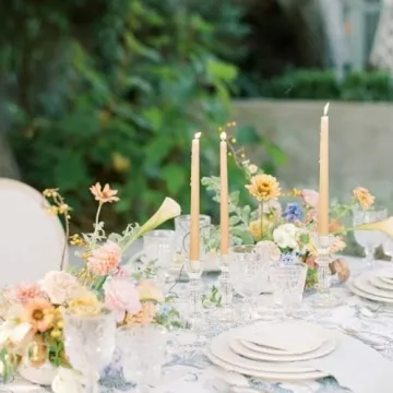 Elegant 4" Crystal Glass Candle Holders Set for Any Occasion