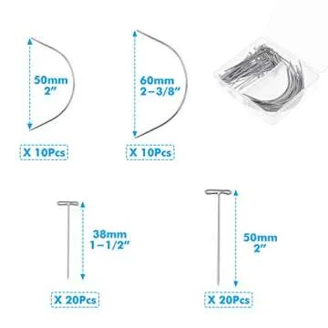 Elastic Band for Wigs, Cridoz Black Elastic Wig Band Elastic Strap Spool with 60pcs Weaving Needles and T Pins for Wigs and Sewing (1.5 Inch X 11 Yard)