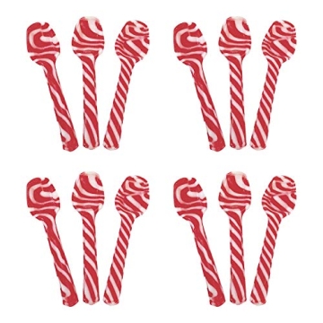 Peppermint Flavor Candy Spoons - Perfect Holiday Treats