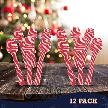 Peppermint Flavor Candy Spoons - Perfect Holiday Treats